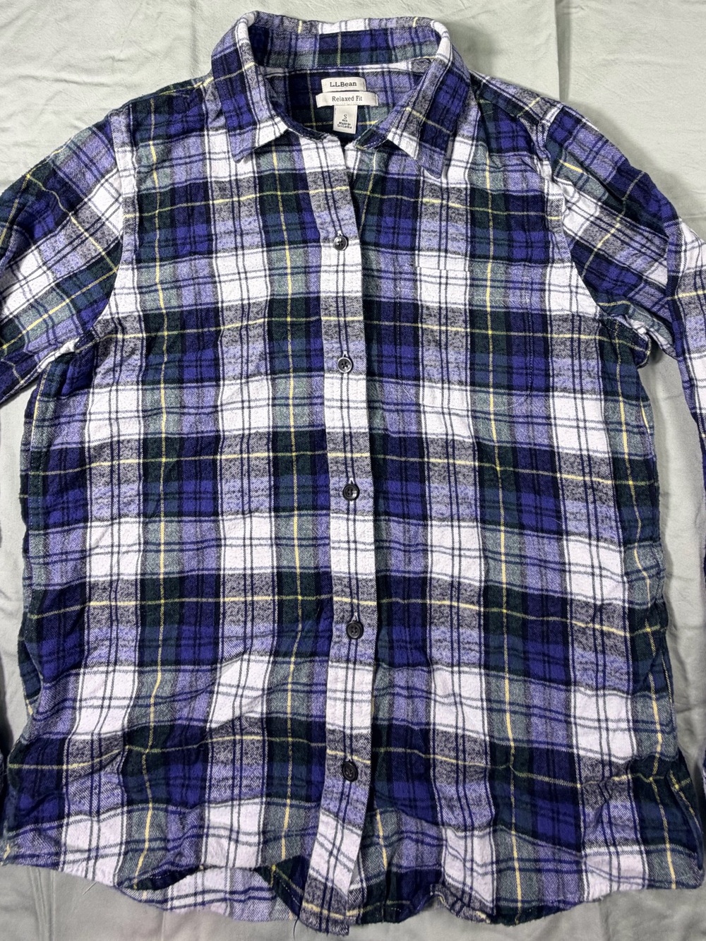 LL BEAN women’s flannel relaxed fit